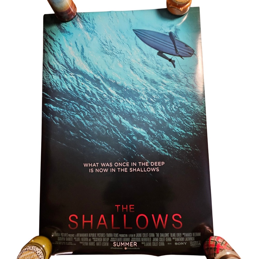 The Shallows 2016 Promo Movie Poster 27x40 Blake‎ Lively, Oscar Jaenada
